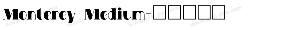 Monterey Medium字体转换